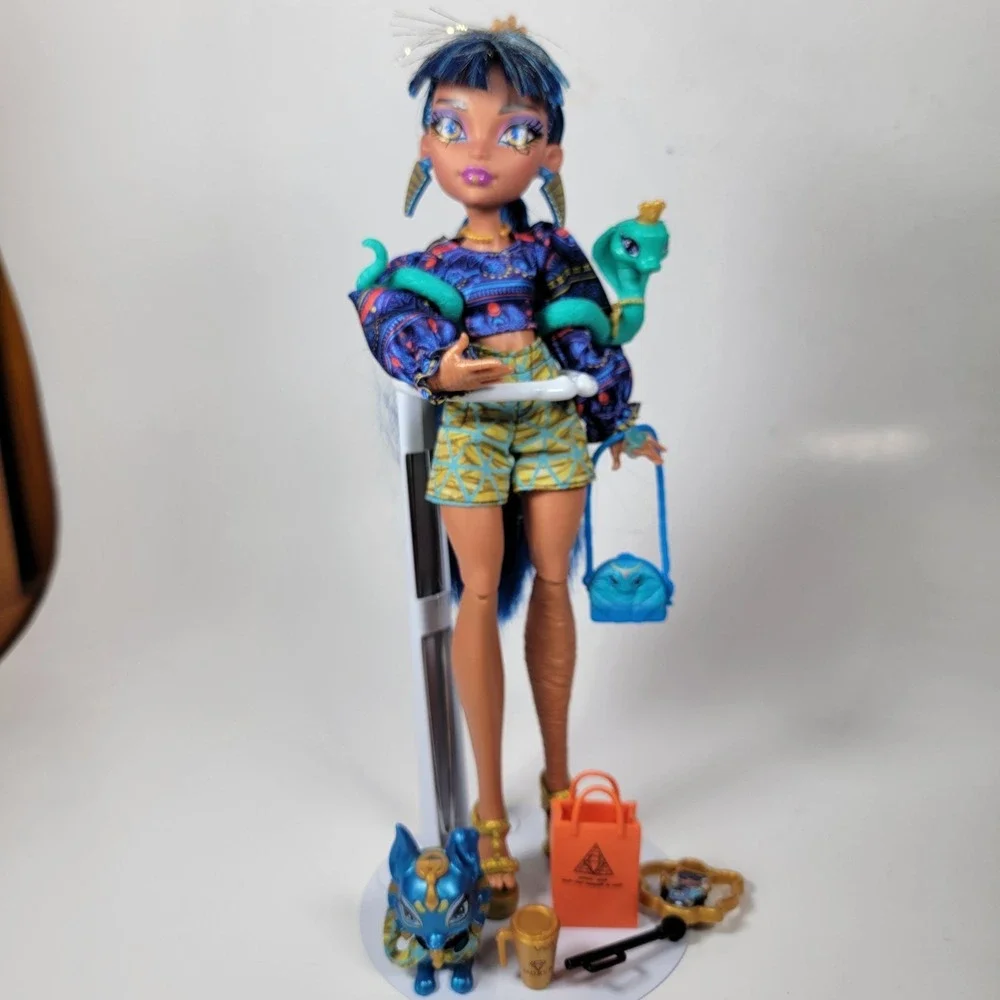 Monster High Faboolous Pets CLEO‎ DE NILE DOLL with Hissette & Tut